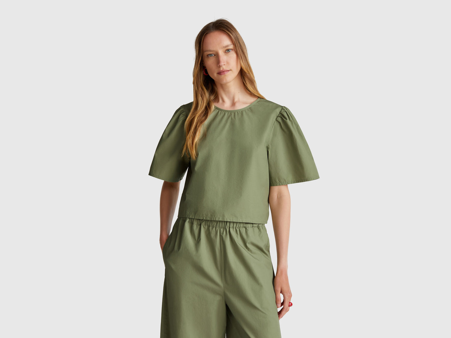 Olive green blouse