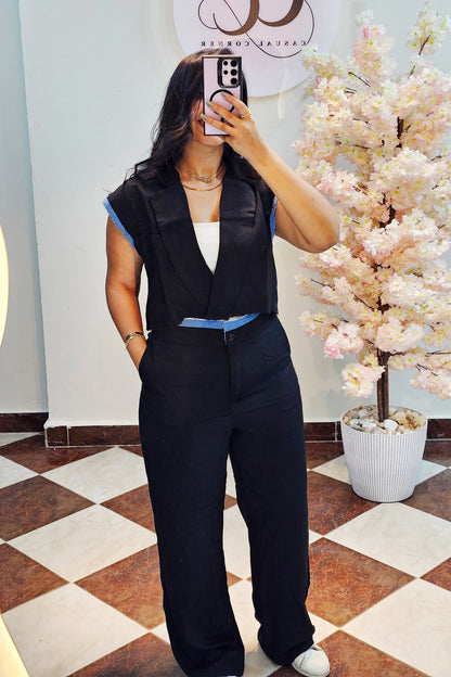 Cropped Blazer & pants suit CC5021
