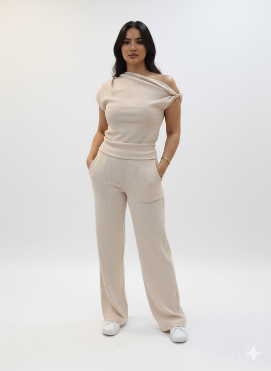 Gold accessorized crinkled set CC5037