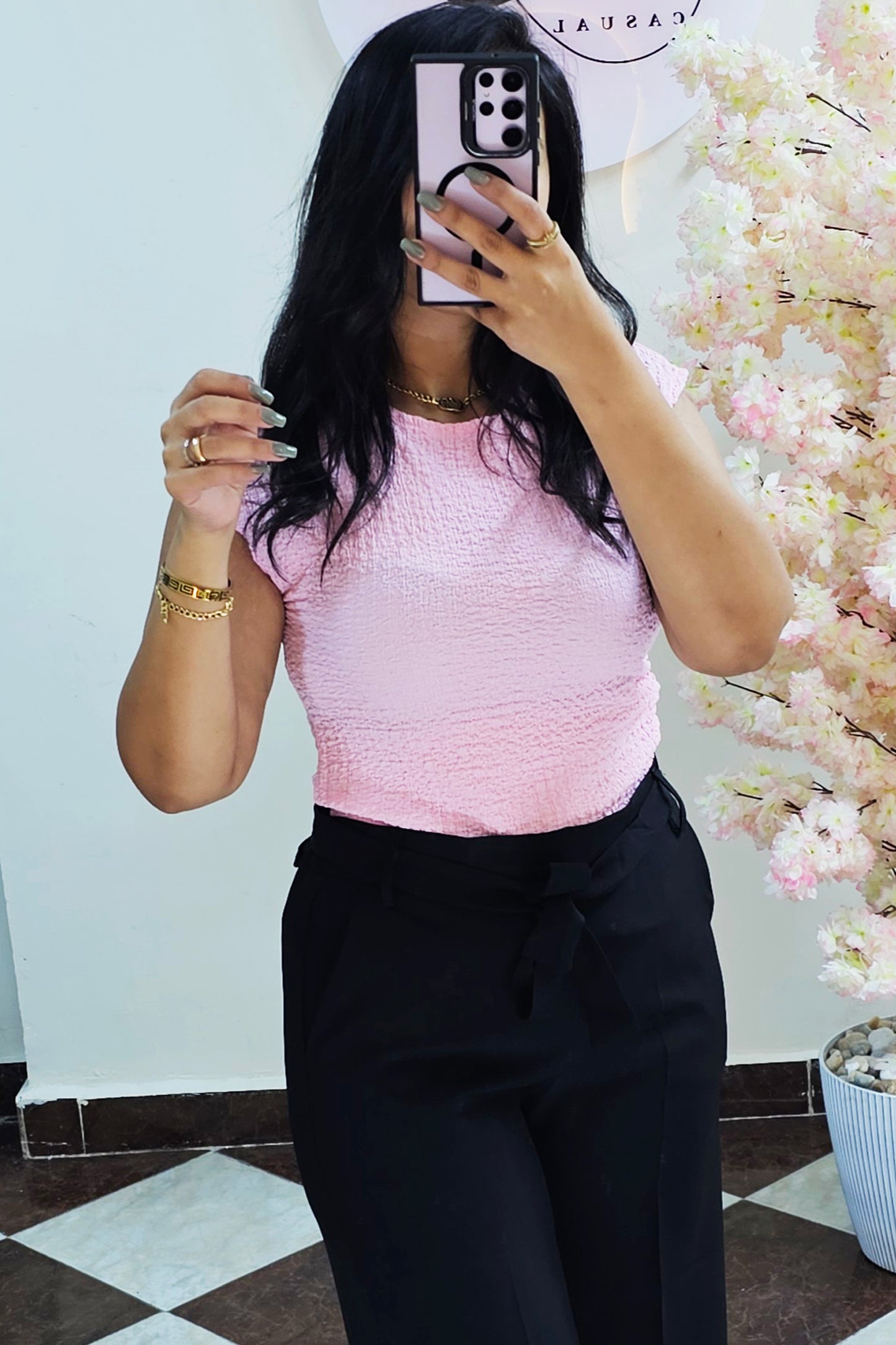 Crinkled Blouse CC1403