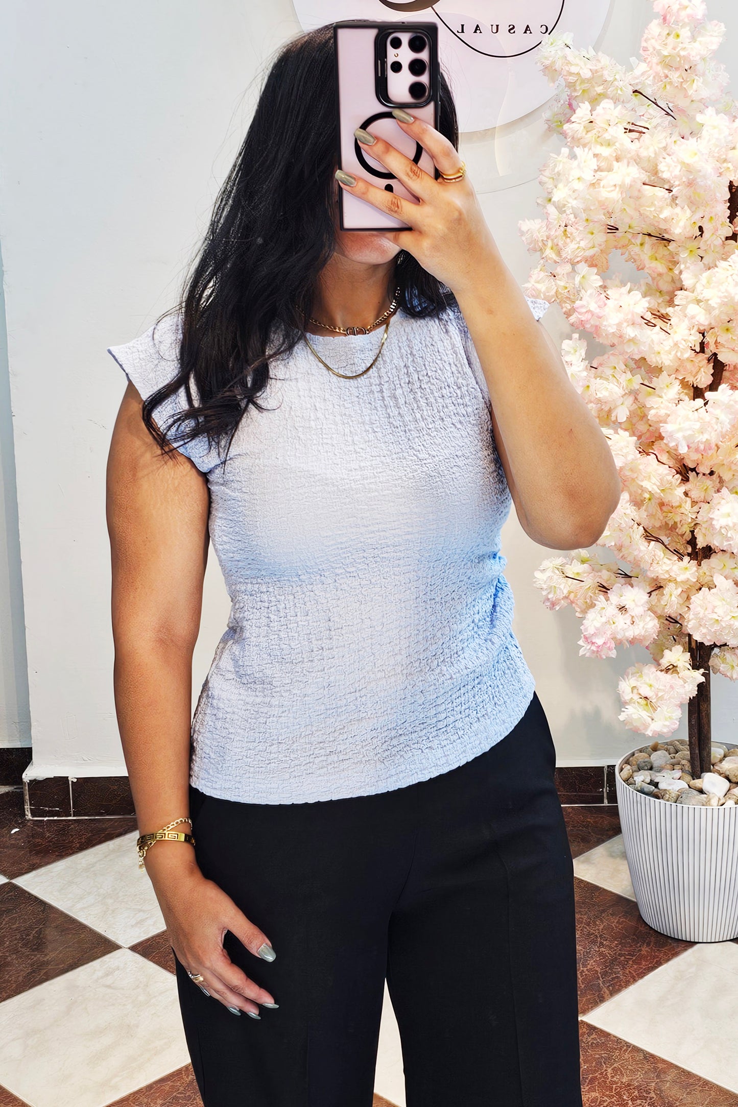 Crinkled Blouse CC1403