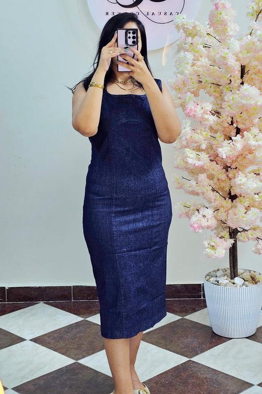 Denim Midi Dress CC7029