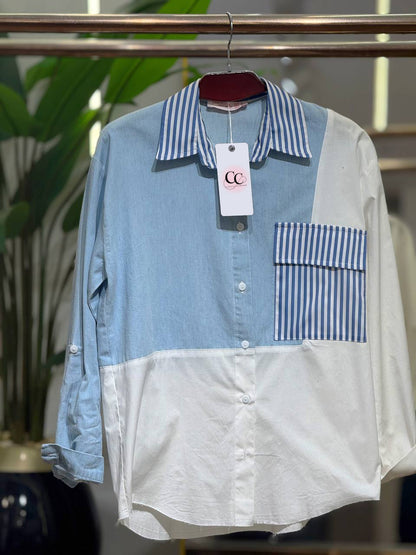 Azure Block Shirt CC2028
